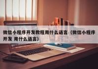 微信小程序开发教程用什么语言（微信小程序开发 用什么语言）